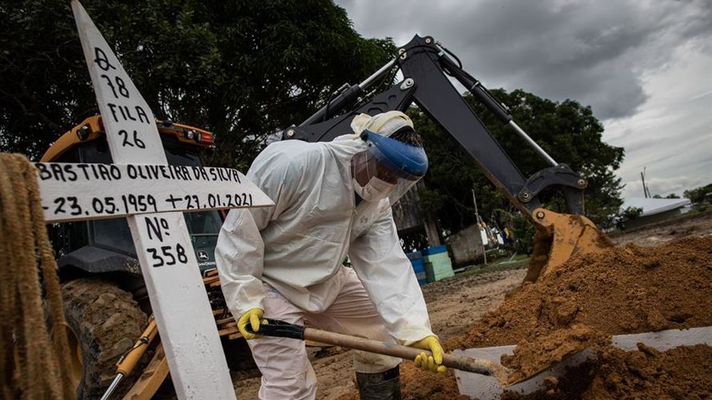 Caos de contagios en Manaos, Brasil.