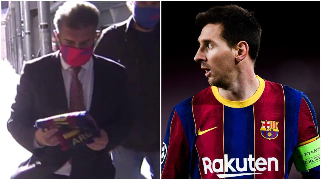 Laporta escribió un mensaje a Messi tras la publicación de su contrato.