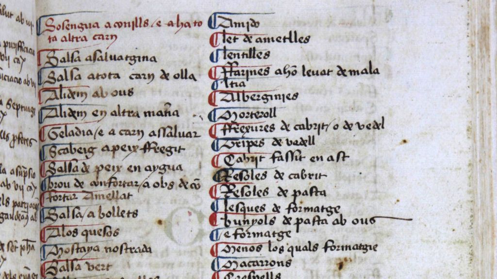 El "Llibre de Sent Soví", el manuscrito que muestra la cocina mediterránea medieval