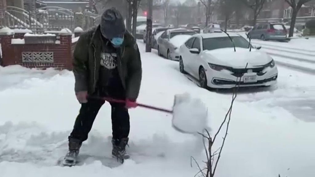 Las imágenes de la gran nevada que ha paralizado Nueva York