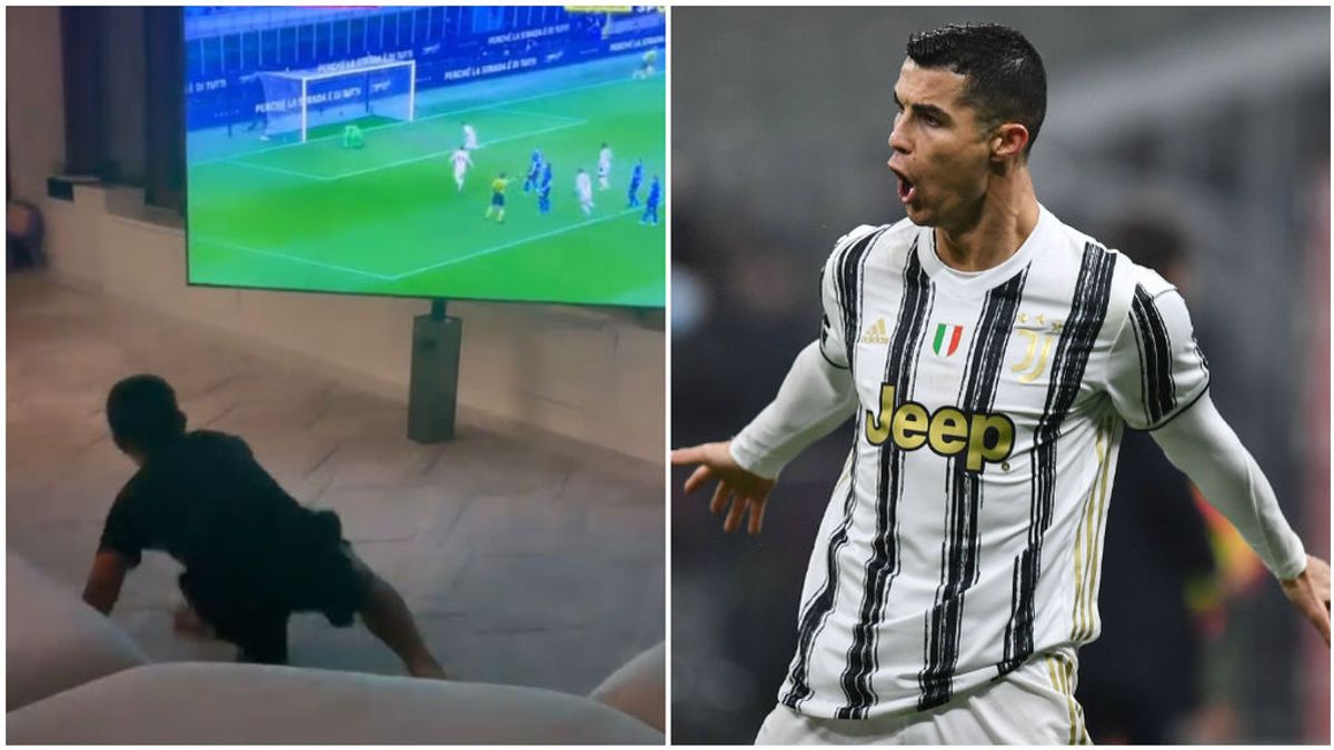 Cristiano Ronaldo marcó un doblete al Inter de Milán. Cristiano Ronaldo marcó un doblete al Inter de Milán.