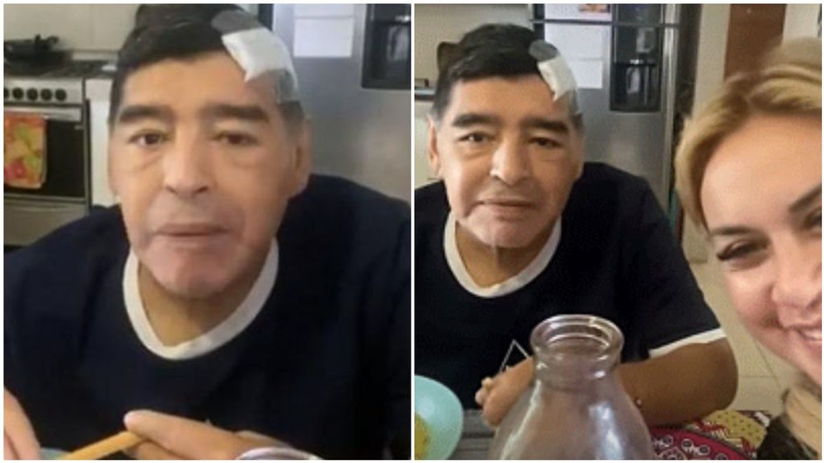 Maradona grabó un vídeo para Leopoldo Luque. Maradona grabó un vídeo para Leopoldo Luque.