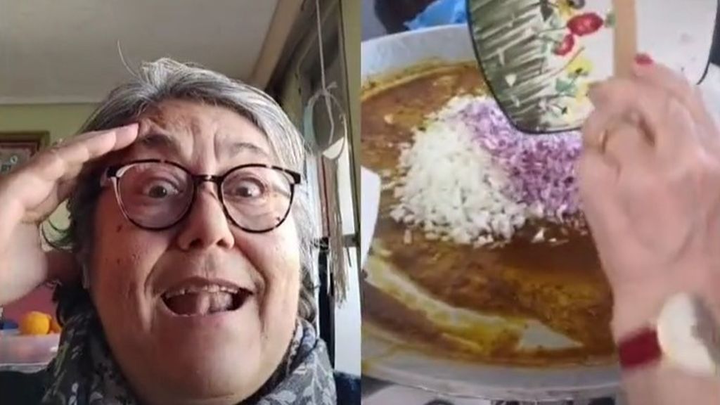 Una 'madre indignada' se ha hecho viral criticando las paellas de los usuarios de TikTok: "Vas muy mal, chaval"