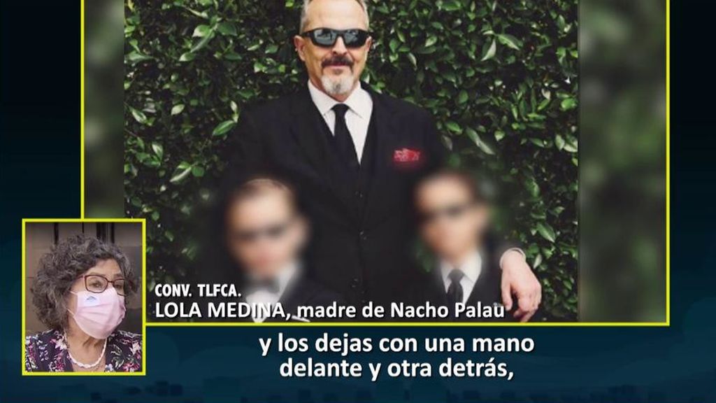 La madre de Nacho Palau rompe su silencio en el 'Deluxe': "Miguel Bosé cogió a sus hijos y se los llevó, no sé qué le pasa en la mente"