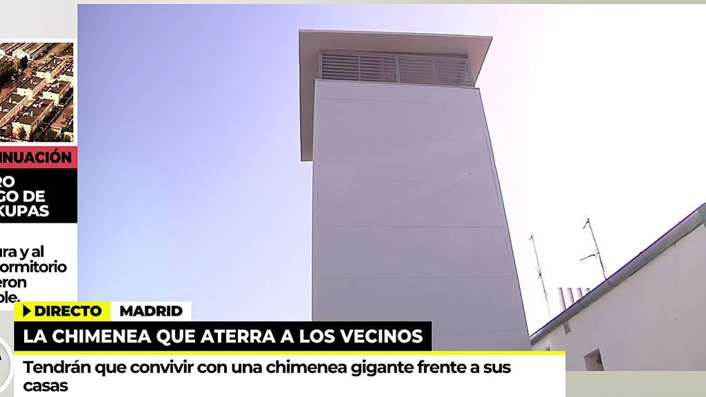 Una chimenea aterroriza a los vecinos del barrio madrileño de Prosperidad