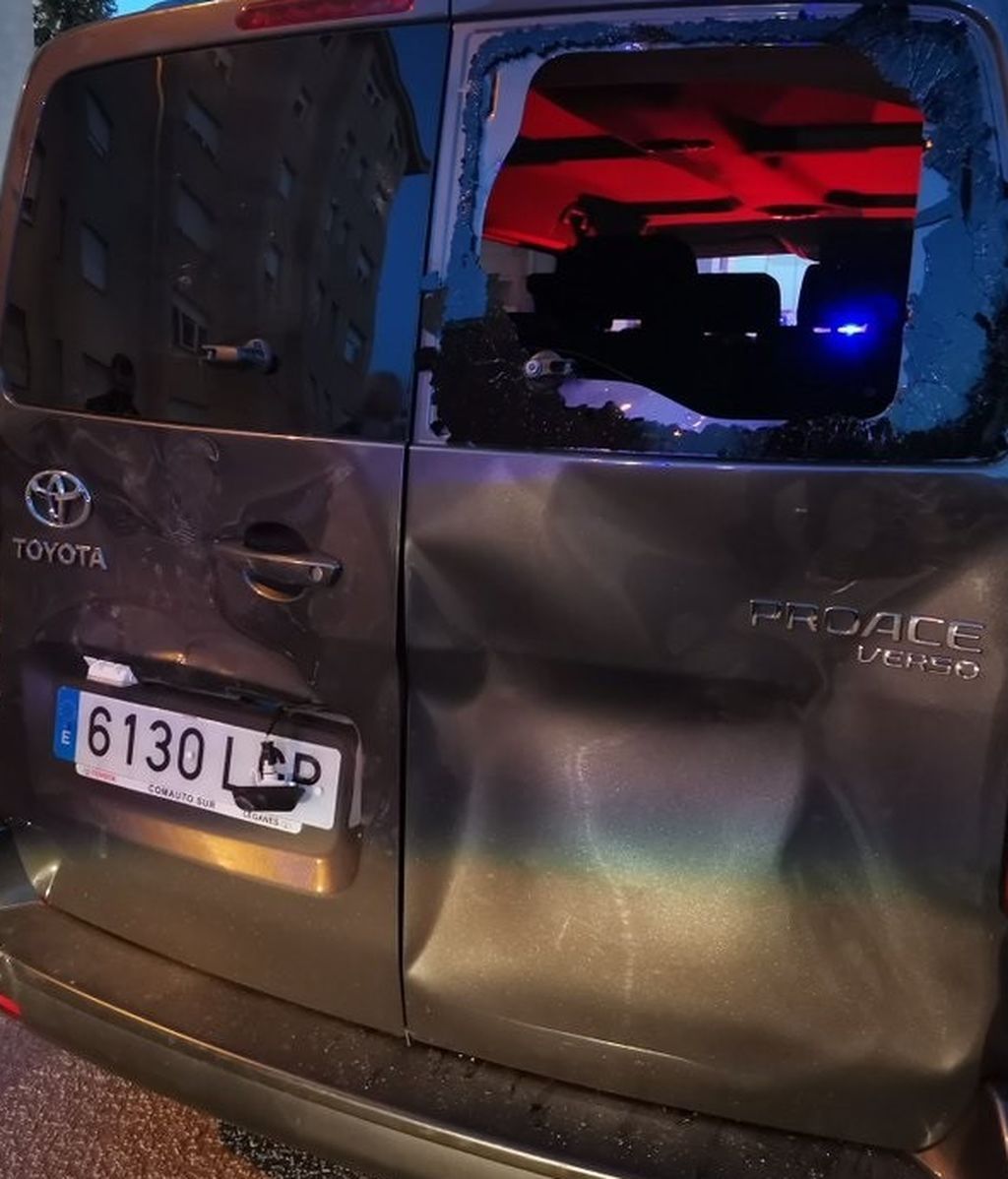 Furgoneta de Vox atacada en Vic