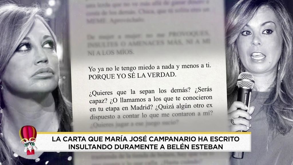 La dura carta de María José a Belén, parte 1