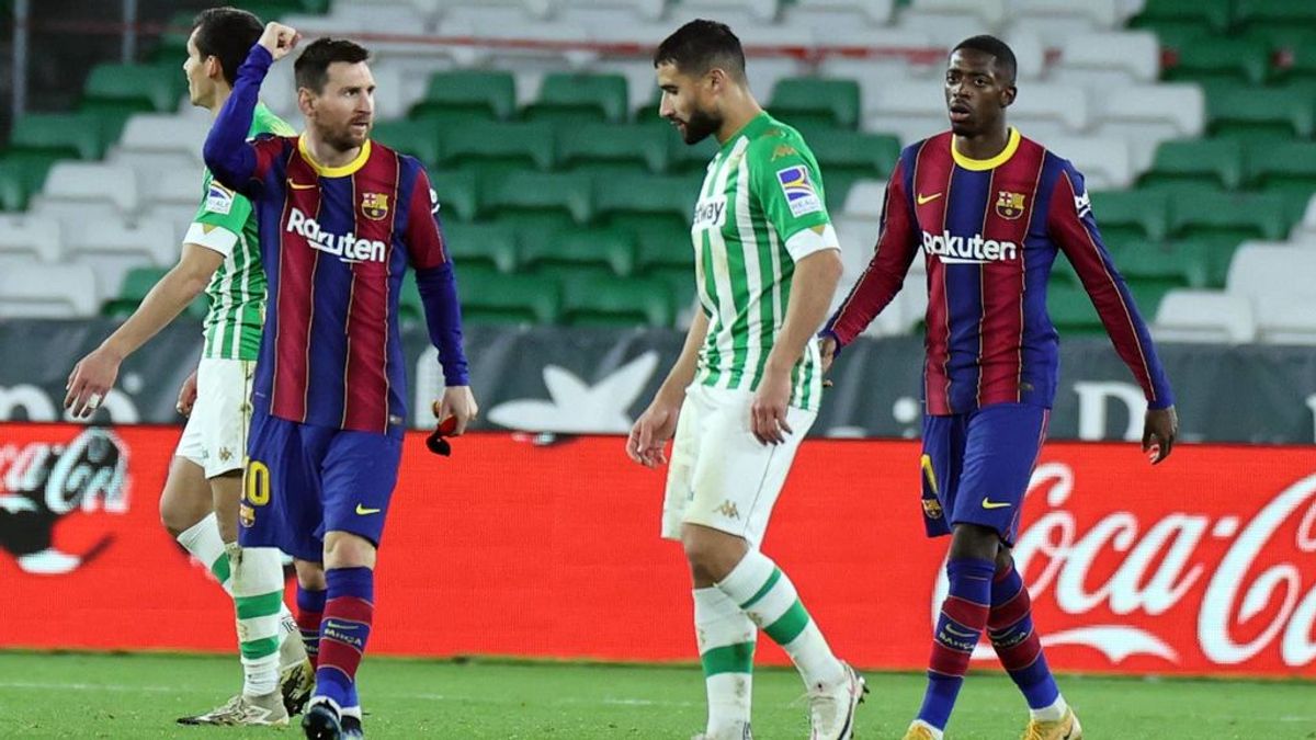 El Betis le rasca puntos al Barça (2-2): Messi salió al rescate y Víctor Ruiz remedió su gol en propia