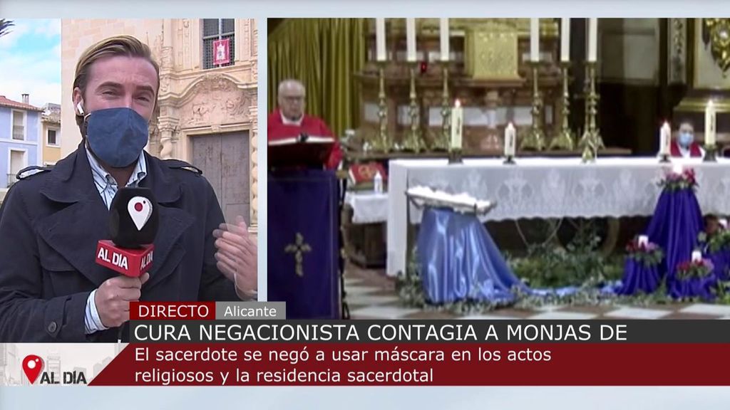 Nueve monjas de clausura dan positivo en covid19 tras recibir la misa de un cura negacionista en Alicante