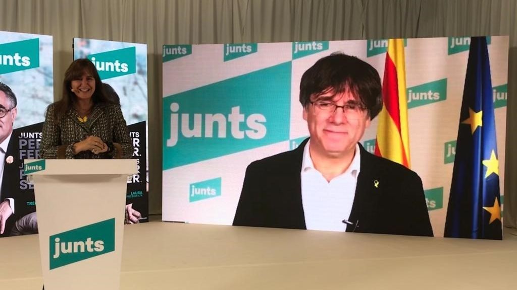 Borràs (Junts) se define como voto útil contra un tripartito y por la independencia Borràs (Junts) se define como voto útil contra un tripartito y por la independencia
