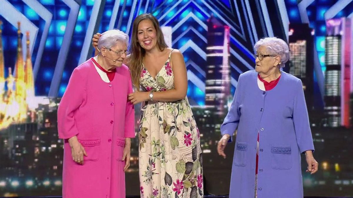 Paquita y Ana Aguilera, durante su participación en Got Talent Paquita y Ana Aguilera, durante su participación en Got Talent