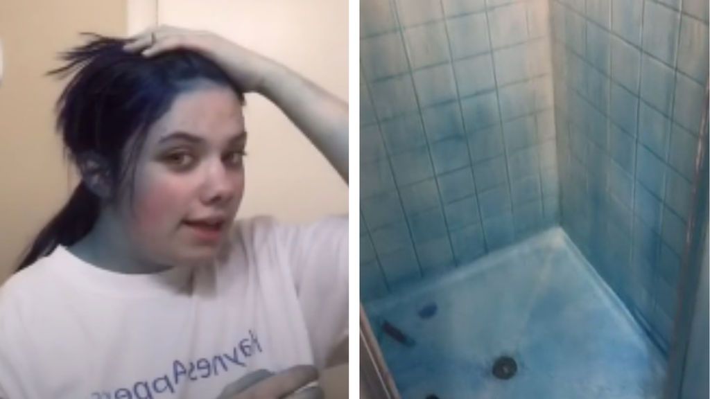 Una chica intenta teñirse el pelo en casa y acaba como un Pitufo: "¿Mi abuela se dará cuenta?"