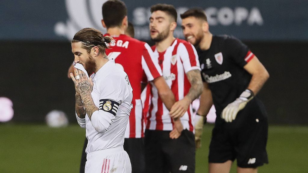 Sergio Ramos jugó infiltrado ante el Athletic.