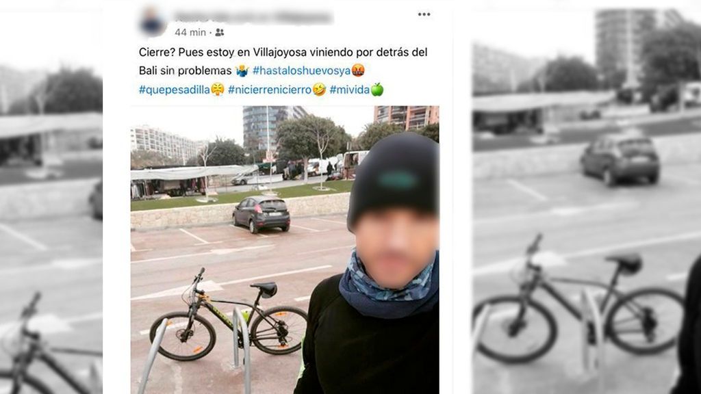Un ciclista se salta el confinamiento perimetral y presume de ello en redes sociales Un ciclista se salta el confinamiento perimetral y presume de ello en redes sociales