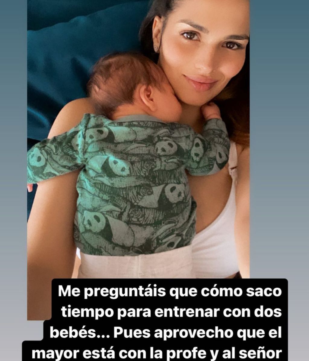 Así gestiona Sara Sálamo la conciliación con dos bebés