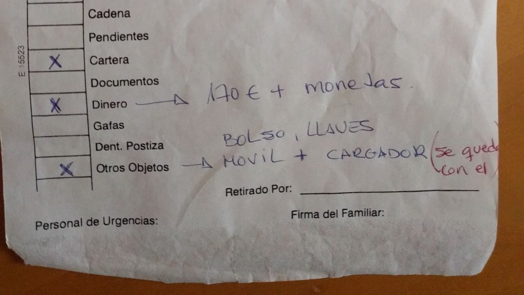 Robo dinero enfermo covid