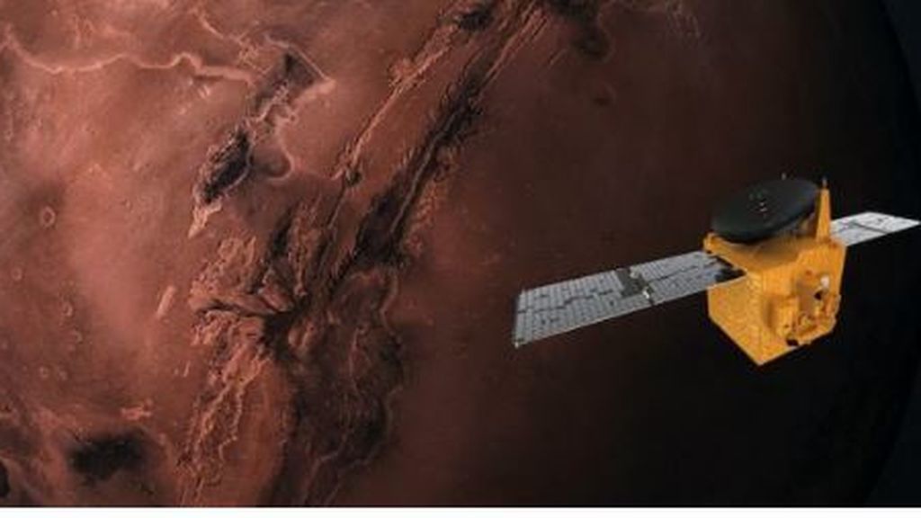 La nave de los Emiratos llega a Marte