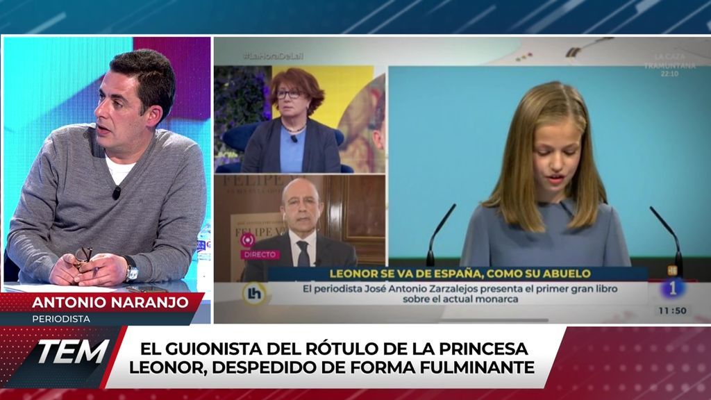 Polémico rótulo de RTVE: "Leonor se va, como su abuelo" Todo es mentira 2021 Programa 526