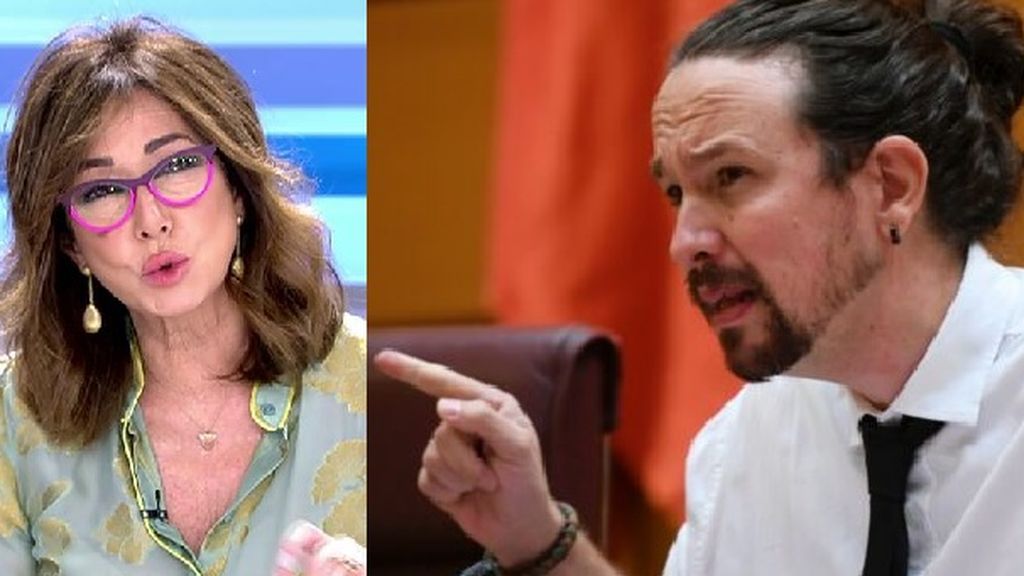 Ana Rosa se enfada con Pablo Iglesias: "Estáis señalando a periodistas y eso se utiliza en las dictaduras"