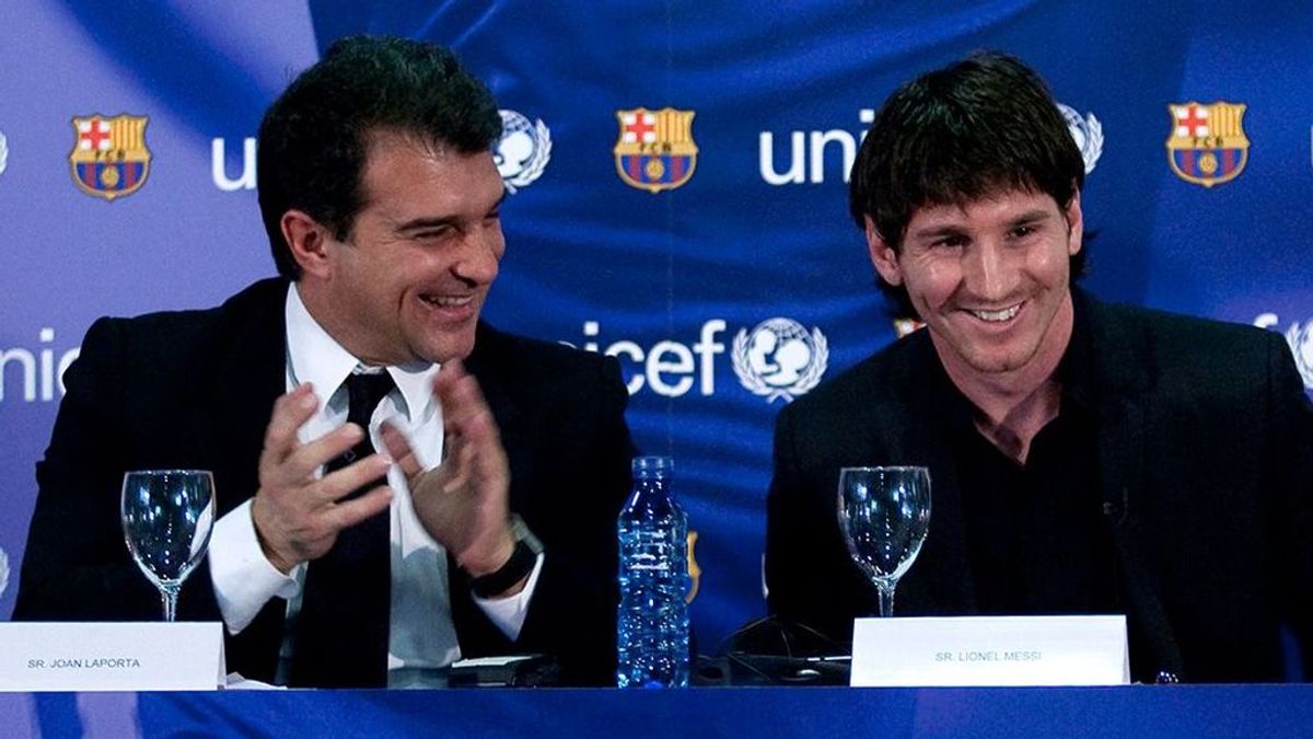 Se filtra el proyecto deportivo de Joan Laporta: los fichajes con los que quiere convencer a Messi para renovar