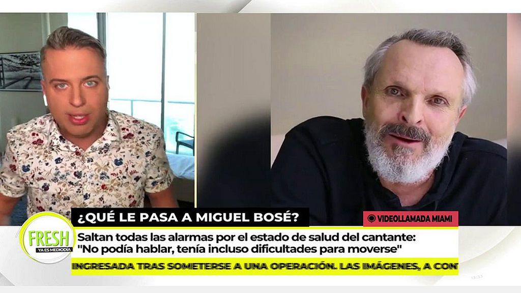 Última hora sobre el estado de salud de Miguel Bosé
