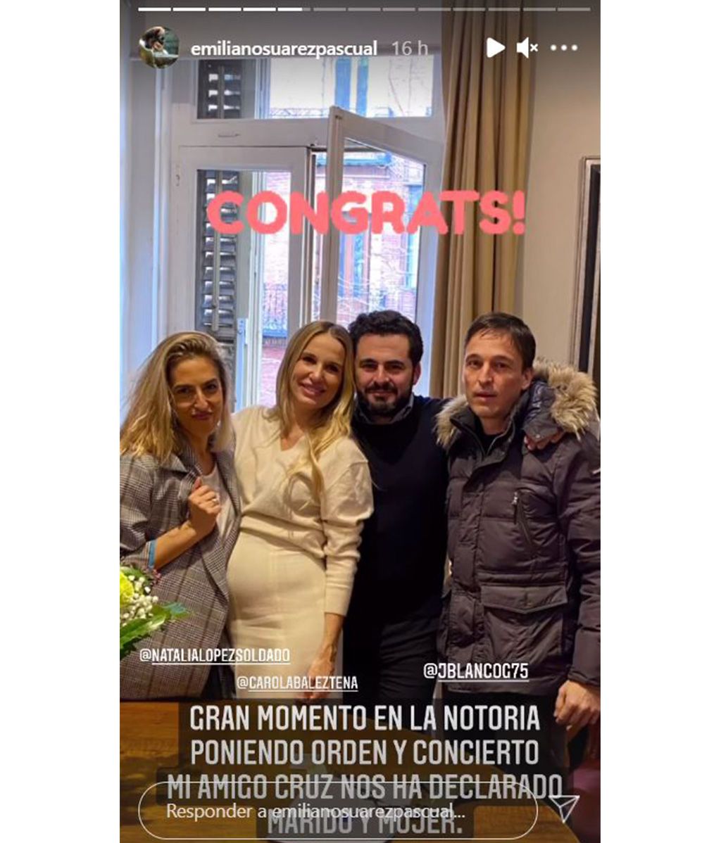 La discreta boda de Carola Baleztena y Emiliano Suárez