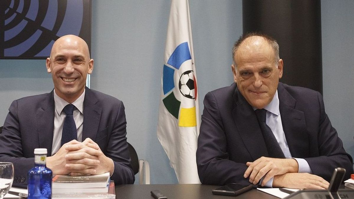 Tebas le deja claro a Rubiales que no habrá cambios en La Liga: "Pues va a ser que no"