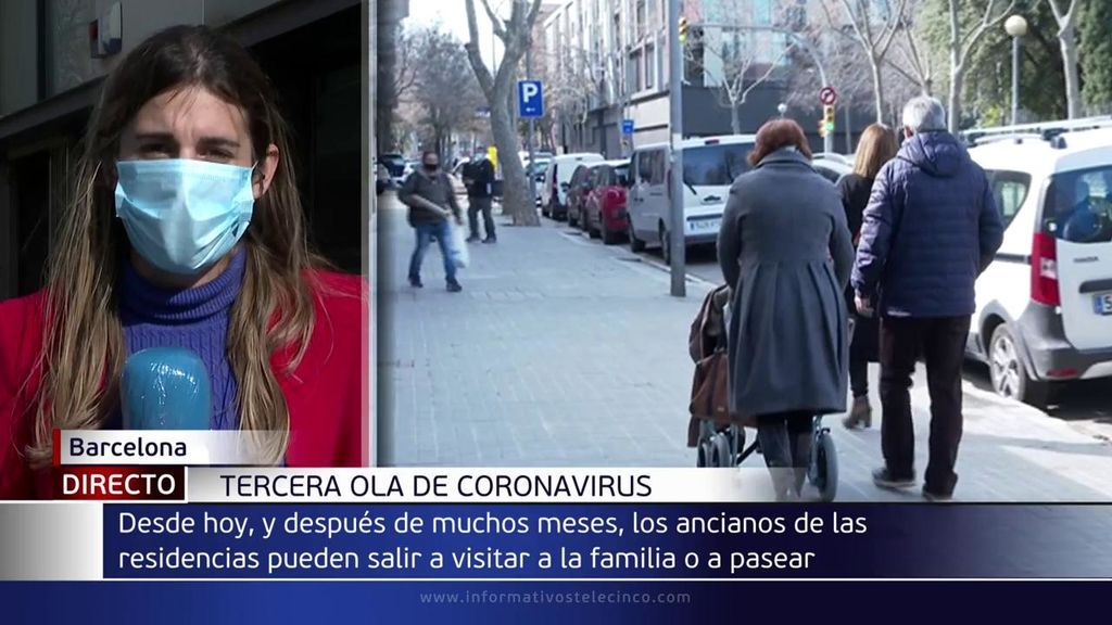 Los ancianos de las residencias de Cataluña pueden salir a pasear y visitar a familiares