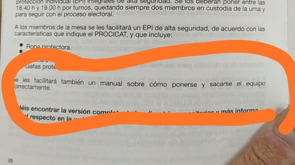 Manual para los miembros de la mesa