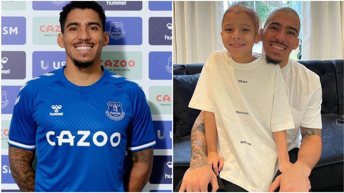 Allan Marques, futbolista del Everton, se rapa para apoyar a su hijo que sufre alopecia: “Gracias por ser el padre más increíble del mundo”