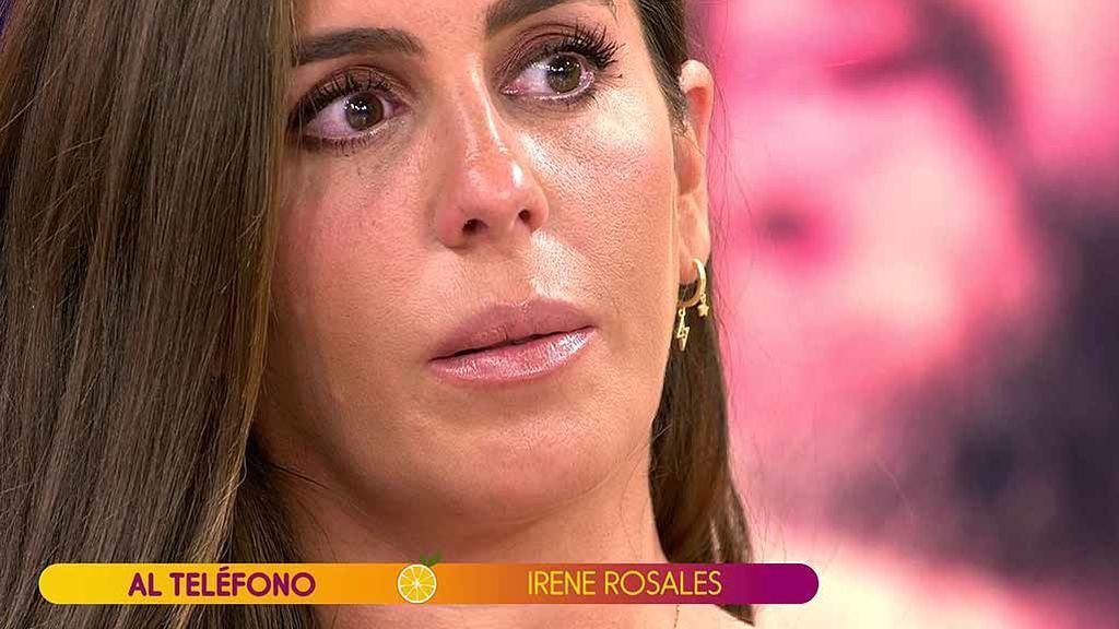 Irene Rosales interviene en directo en 'Sálvame' cansada y enfadada por la defensa que Anabel hace de Isabel Pantoja