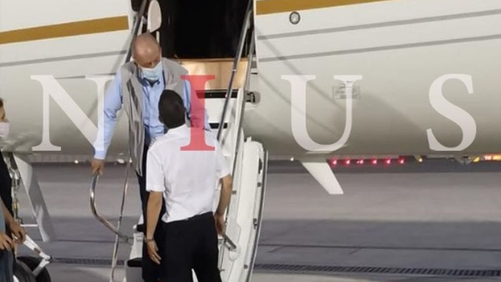 La primera instantánea del emérito en Abu Dabi