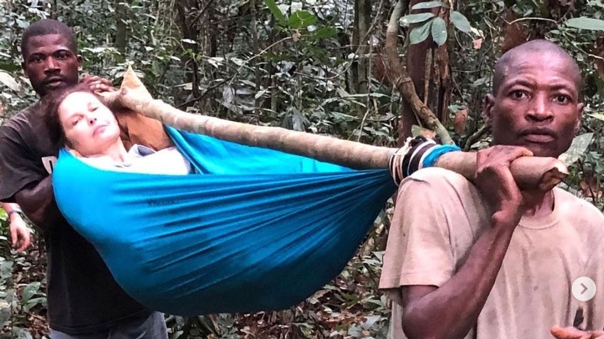 La actriz Ashley Judd comparte imágenes de su accidente y rescate en el Congo