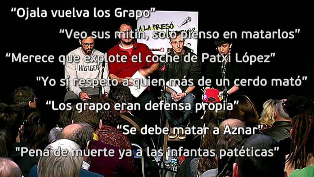 Letras de odio del rapero Hasél