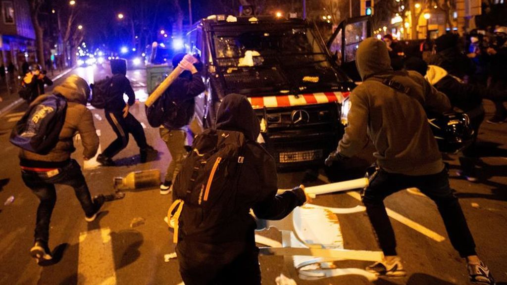 Disturbios en Barcelona