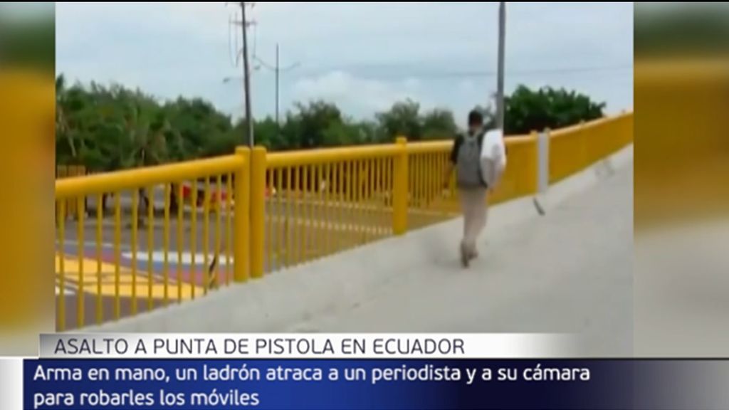 Un hombre asalta a punta de pistola a un periodista y su cámara en Ecuador