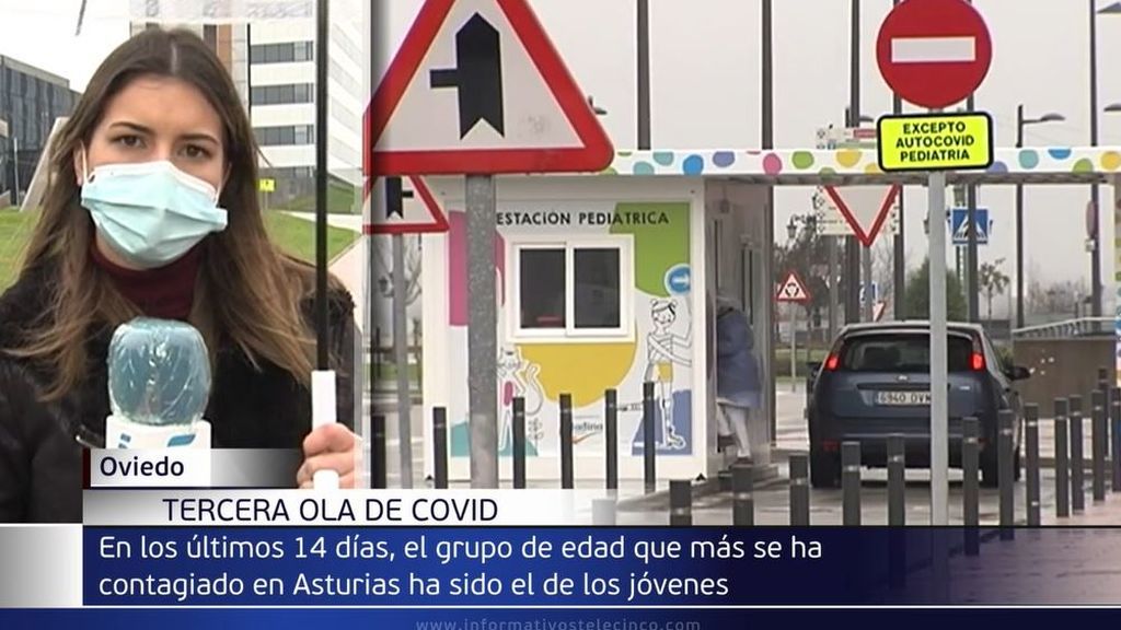 En los últimos 14 días, el grupo de edad que más se ha contagiado en Asturias ha sido el de los jóvenes