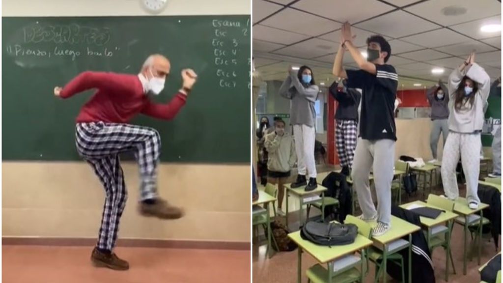 Un profesor madrileño se vuelve viral por animar a sus alumnos dando clase en pijama: "Es mejor que Merlí"