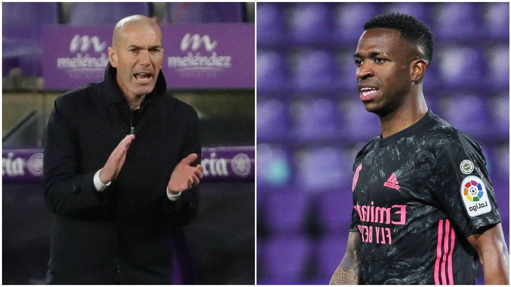 La bronca de Zidane a Vinicius por protestar