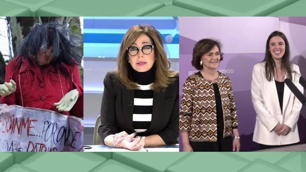 Ana Rosa se pronuncia sobre la imagen de Carmen Calvo ahorcada