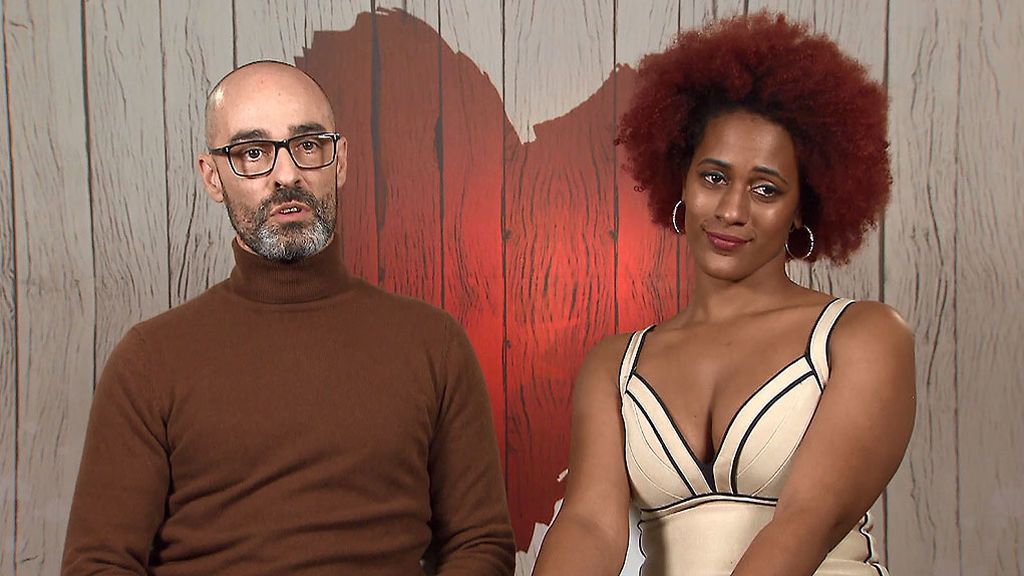 Imagen de Antonio y Paula en el programa 'First Dates'