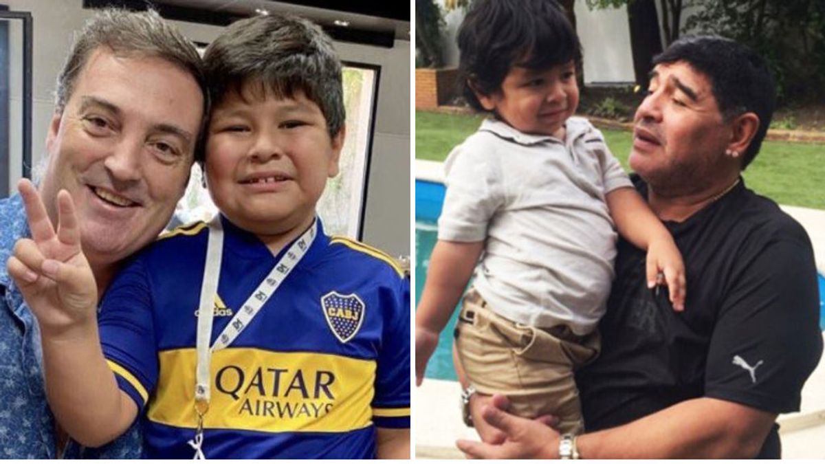 Dieguito, hijo de Maradona, sigue los pasos de su padre y ya despunta en el fútbol base argentino