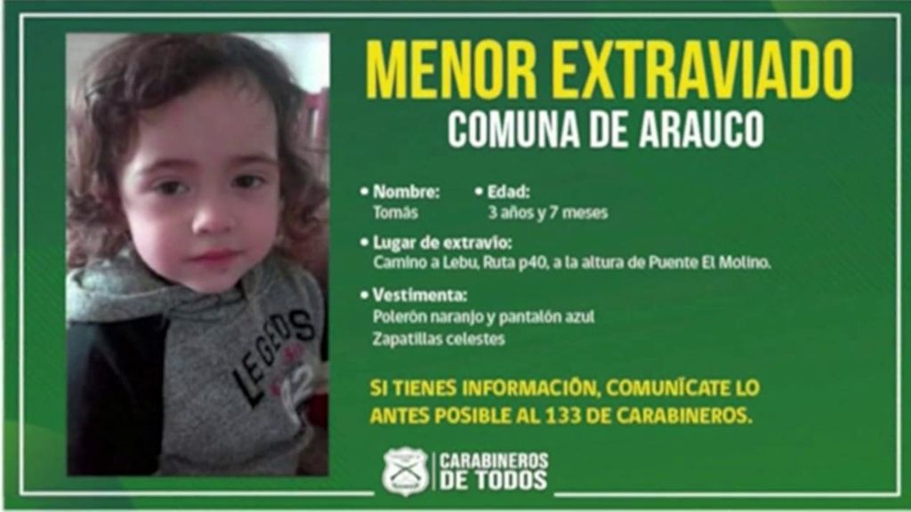Desaparición de un niño chileno de 3 años