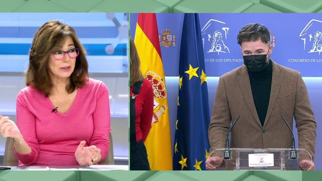 Ana Rosa, sobre la rueda de prensa de los independentistas: "Criticamos a Rajoy por el plasma y esto es exactamente igual"