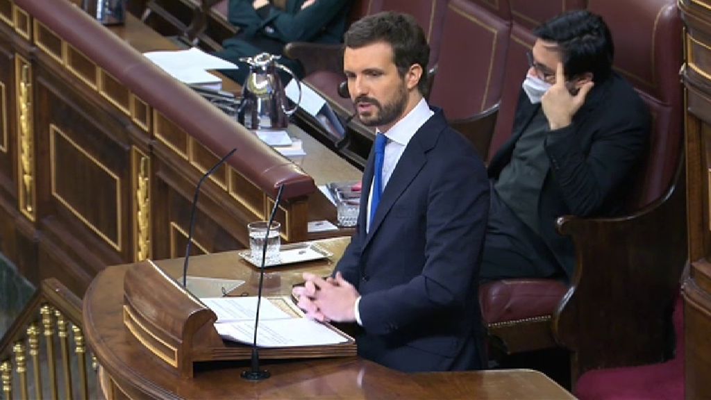 Casado a Sánchez en el Congreso