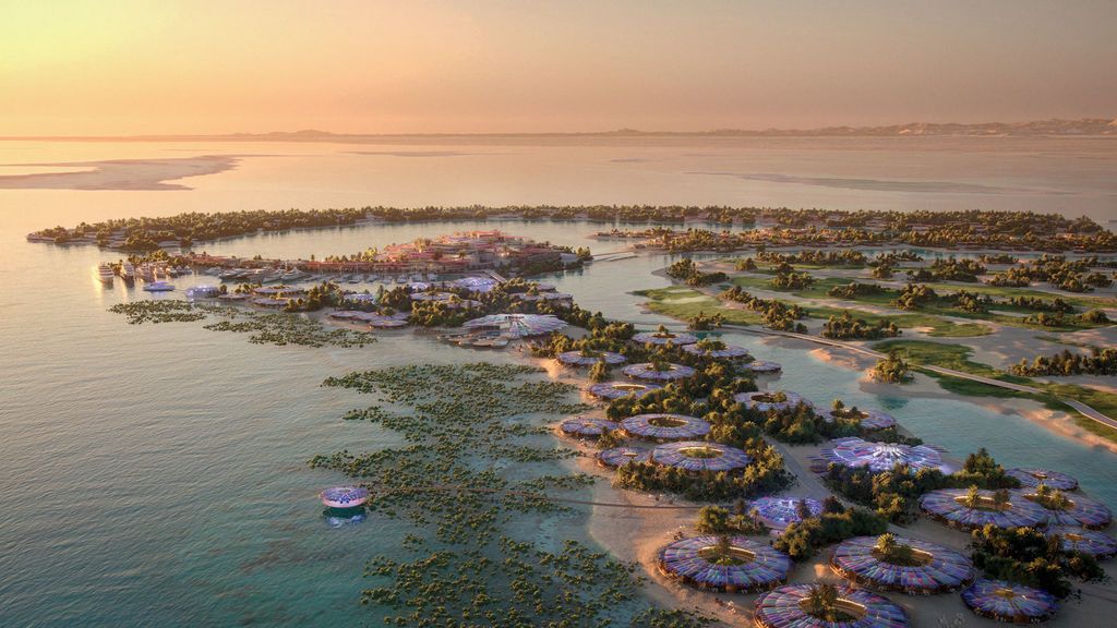 La isla paradisíaca del Mar Rojo tendrá forma de delfín: Arabia Saudí prepara su resort más ambicioso