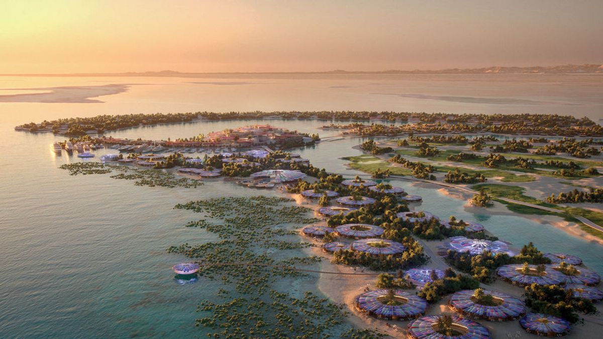 La isla paradisíaca del Mar Rojo tendrá forma de delfín: Arabia Saudí prepara su resort más ambicioso