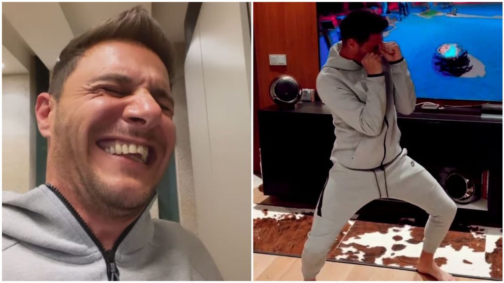 Joaquín se vino arriba con el baile de la alarma.