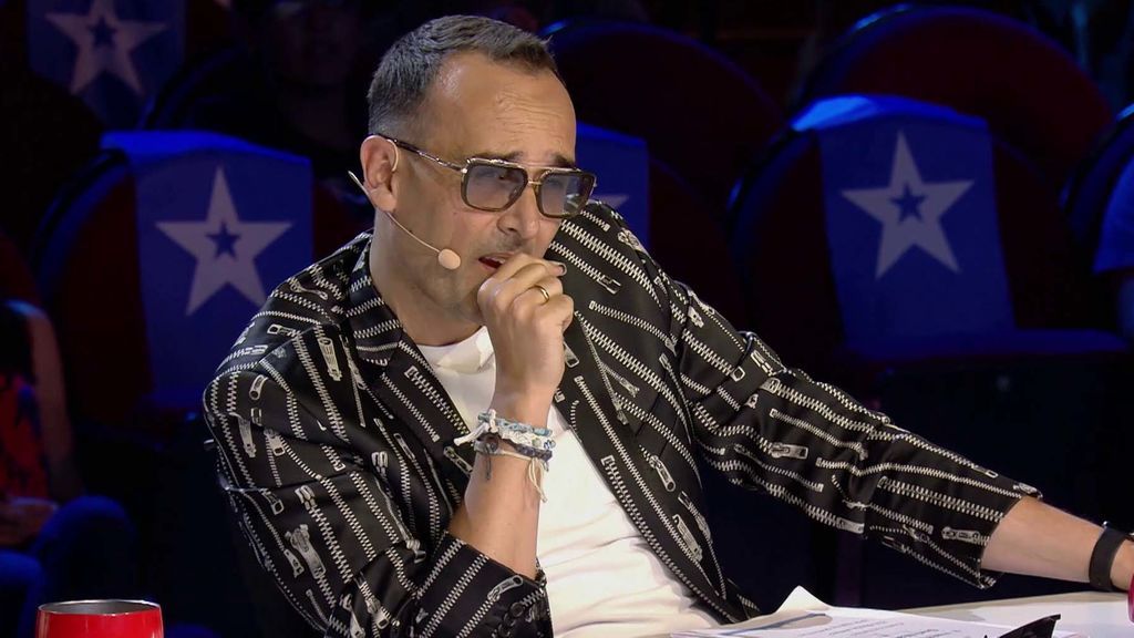 Risto, durante la actuación de Albert en Got Talent