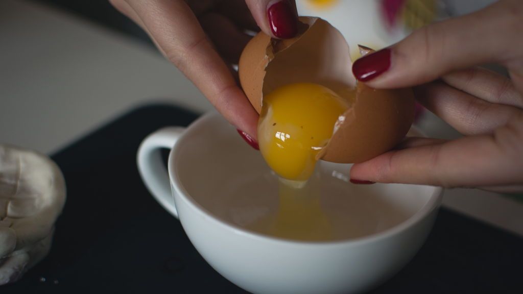 huevo con mancha